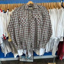 Load image into Gallery viewer, Red/Green Plaid Pearl Snap Button-Up
