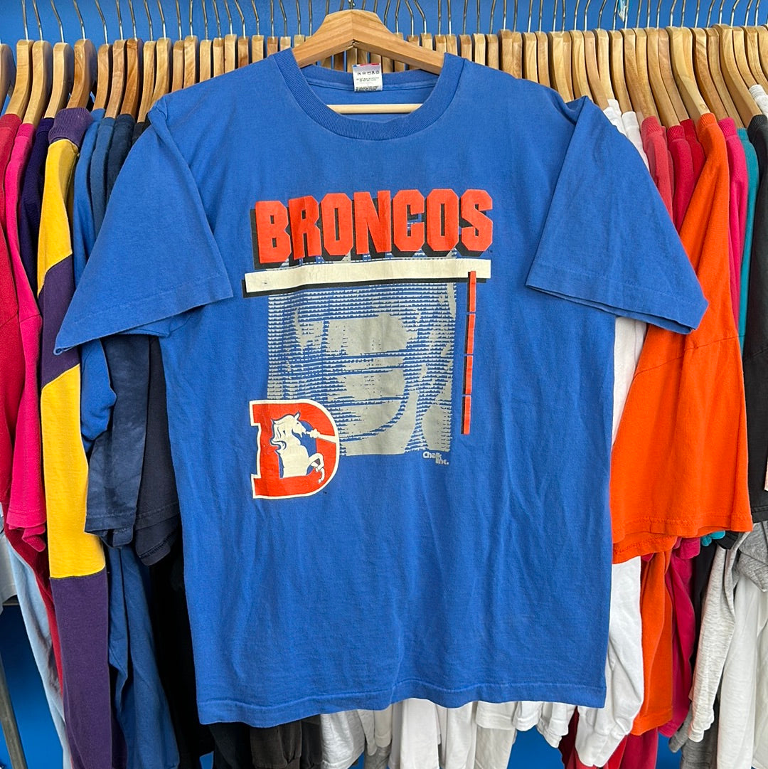 Vintage DENVER BRONCOS Orange T Shirt Large -   Hong Kong