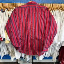 Load image into Gallery viewer, Red/Purple Striped Button-Up
