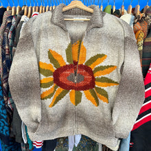 Load image into Gallery viewer, Sunflower Zip Up Cardigan Sweater
