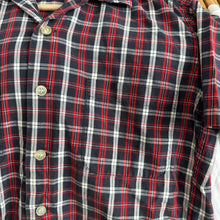 Load image into Gallery viewer, McGregor Red/Black/White Plaid Button Up
