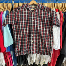 Load image into Gallery viewer, McGregor Red/Black/White Plaid Button Up
