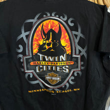 Load image into Gallery viewer, Harley Davidson Crest/Viking Twin Cities, MN T-Shirt
