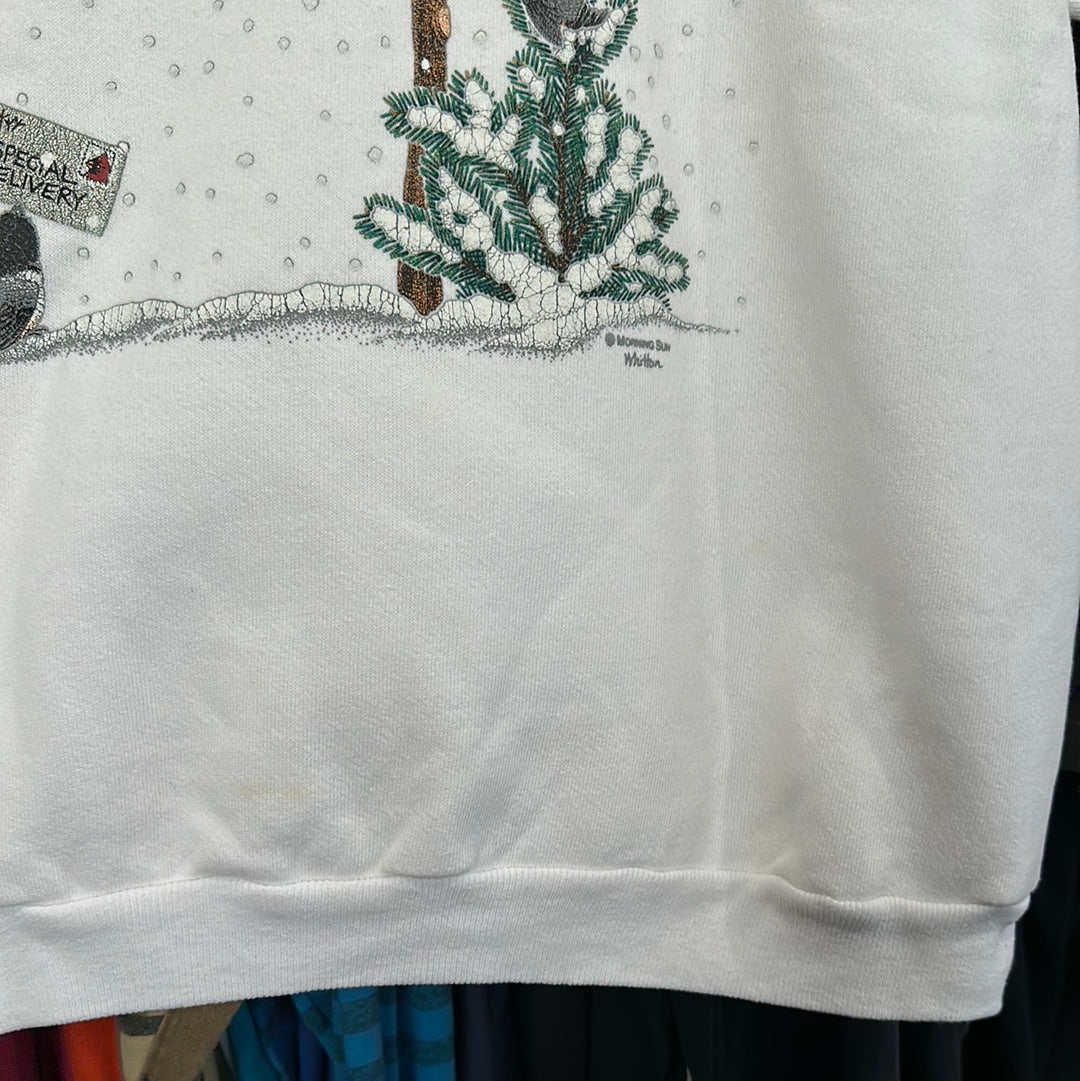 Embroidered clearance chickadee sweatshirt