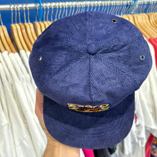 Load image into Gallery viewer, Navy Blue Corduroy Camel Hat
