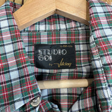 Load image into Gallery viewer, Red/Green Plaid Pearl Snap Button-Up
