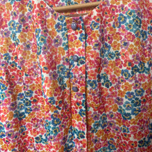 Load image into Gallery viewer, Pink/Yellow/Blue Floral Homemade Midi Dress
