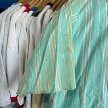 Load image into Gallery viewer, Teal &amp; White Striped Button-Up
