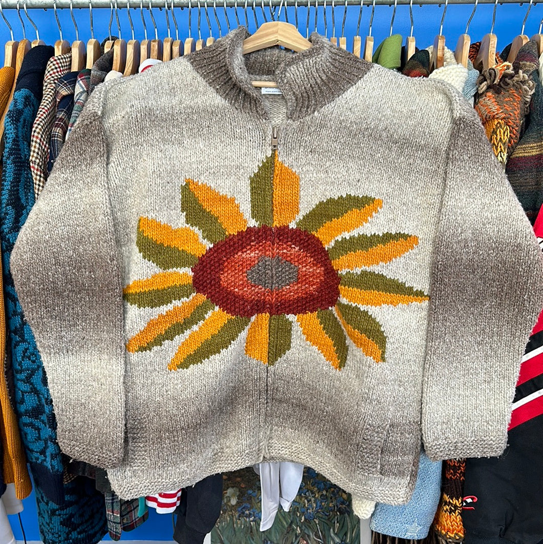 Sunflower Zip Up Cardigan Sweater