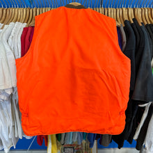 Load image into Gallery viewer, Brown/Hi-Vis Orange Quilted Reversible Vest
