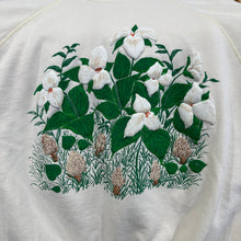 Load image into Gallery viewer, Flower &amp; Morel Mushrooms Puff Print Crewneck Sweatshirt

