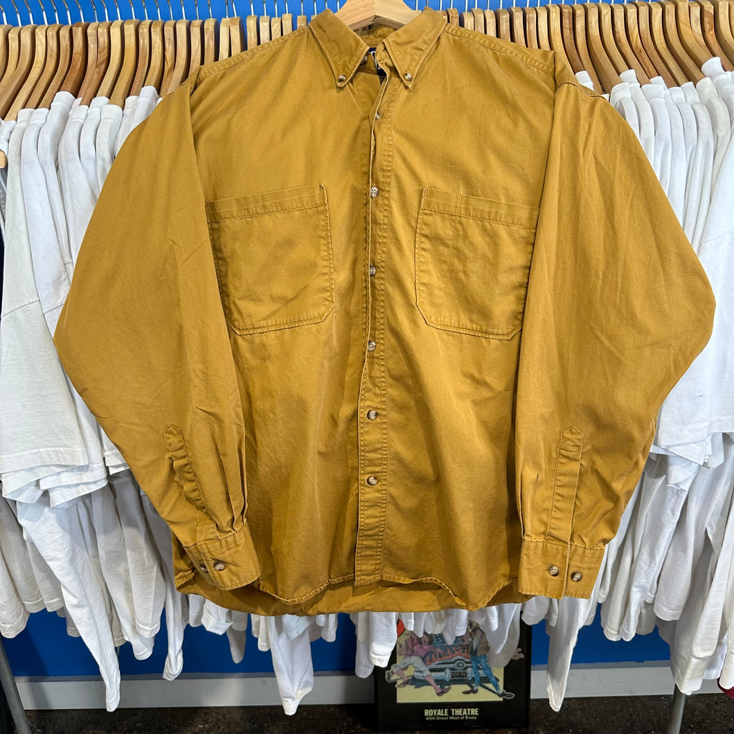 Mustard Yellow Gap Button-Up