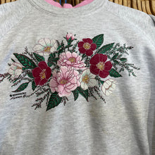 Load image into Gallery viewer, Floral Bouquet Pink Double Collared Sweatshirt
