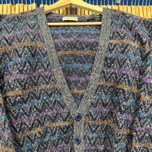 Load image into Gallery viewer, Boundary Waters Patterned Wool Cardigan Sweater
